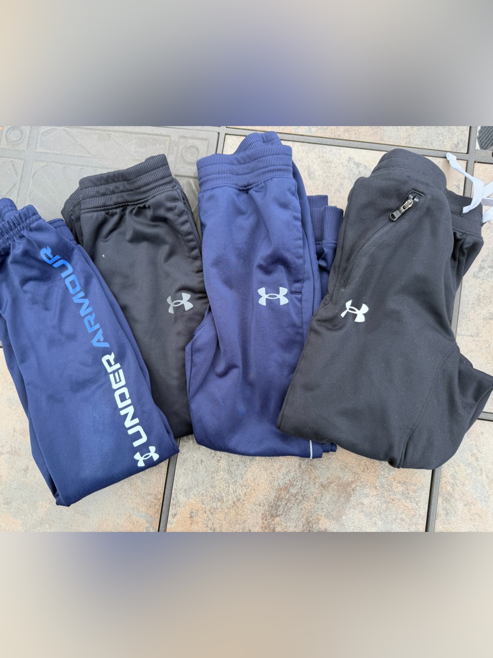 Under Armour Kids Navy & Black Athletic Joggers